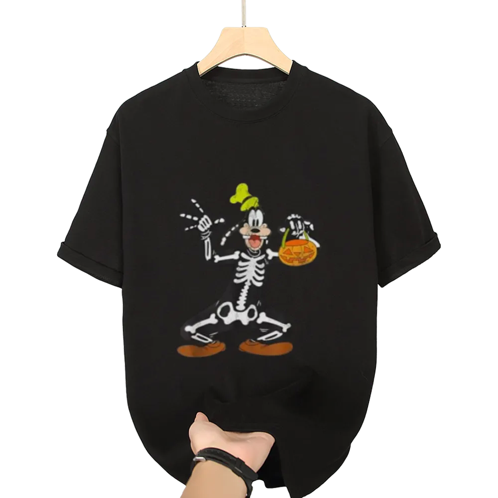 Goofy Skeleton Halloween T-Shirt
