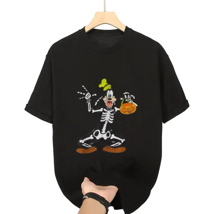 Goofy Skeleton Halloween T-Shirt