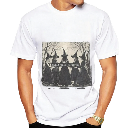 Basic Witch Halloween T Shirt Women Vintage Graphic Coffee Tees Shirt Short Sleeve Casual Funny Halloween Party Shirts
