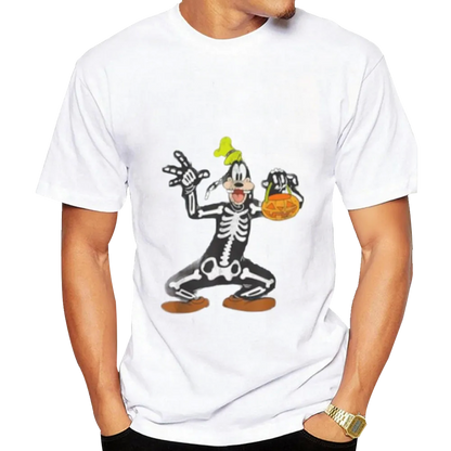 Goofy Skeleton Halloween T-Shirt