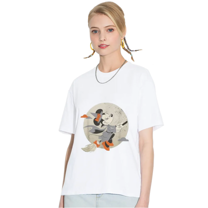 Disney Minnie Mouse Flying Witch Costume Halloween T-Shirt