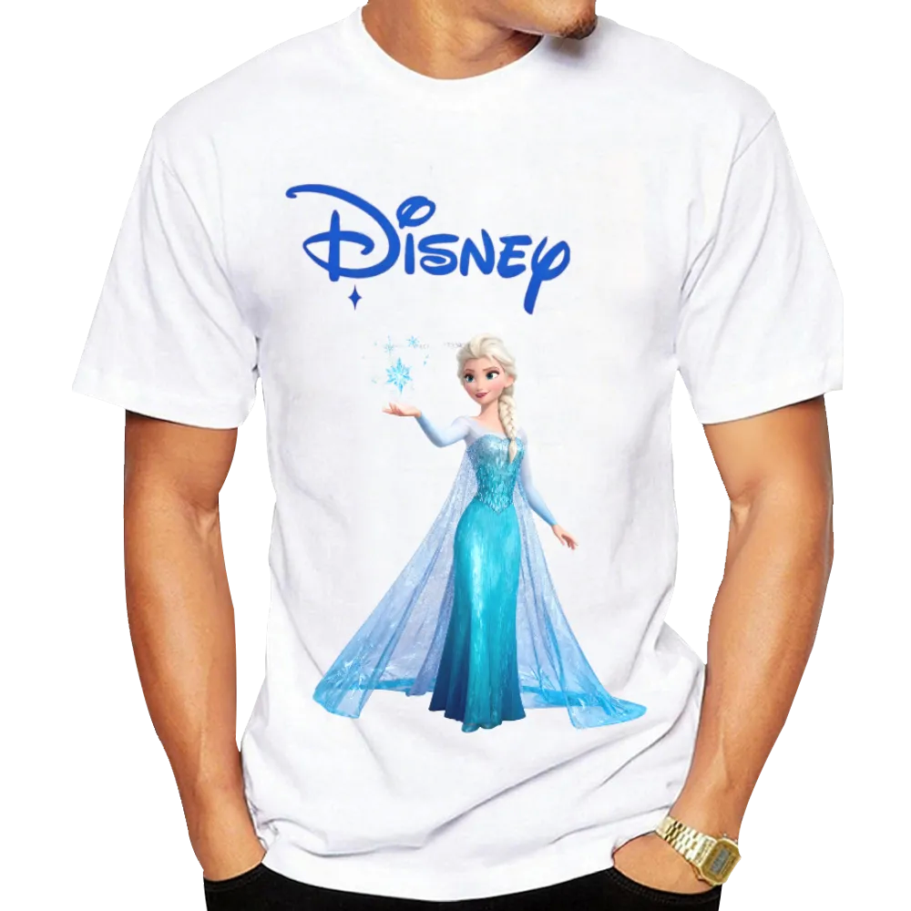 Disney Frozen Elsa Graphic Unisex Black T - Shirt