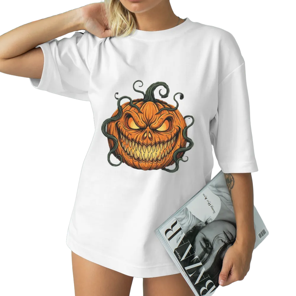Scary Halloween Pumpkin Graphic Tee