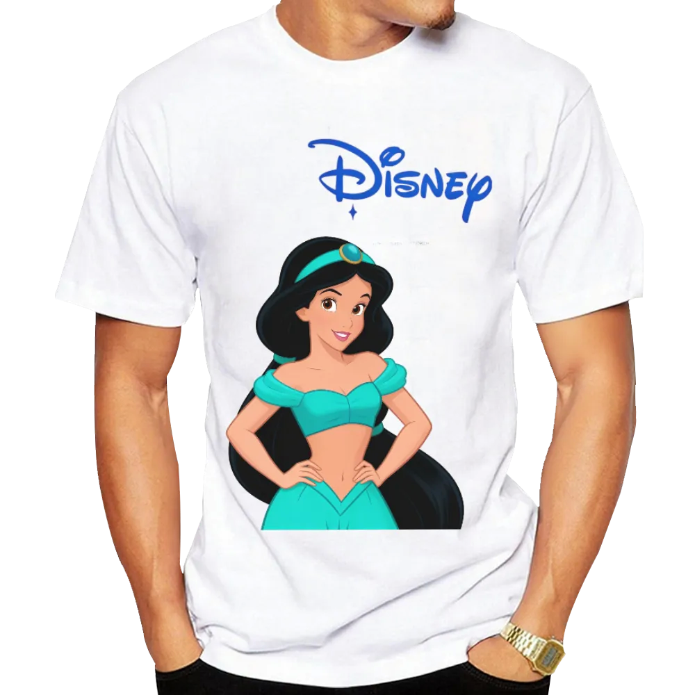 Disney Jasmine Unisex Black T - Shirt