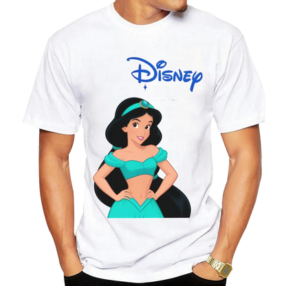 Disney Jasmine Unisex Black T - Shirt