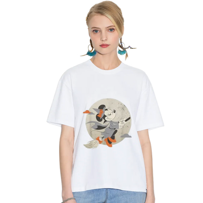 Disney Minnie Mouse Flying Witch Costume Halloween T-Shirt