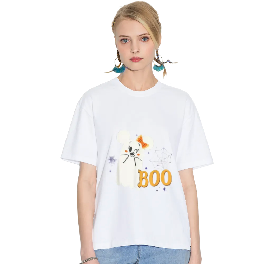 Disney Minnie Mouse Cute Little Ghost Boo Halloween T-Shirt