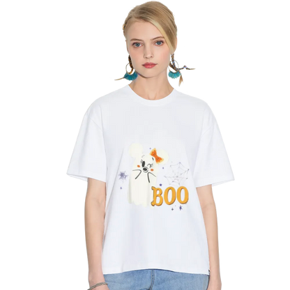 Disney Minnie Mouse Cute Little Ghost Boo Halloween T-Shirt