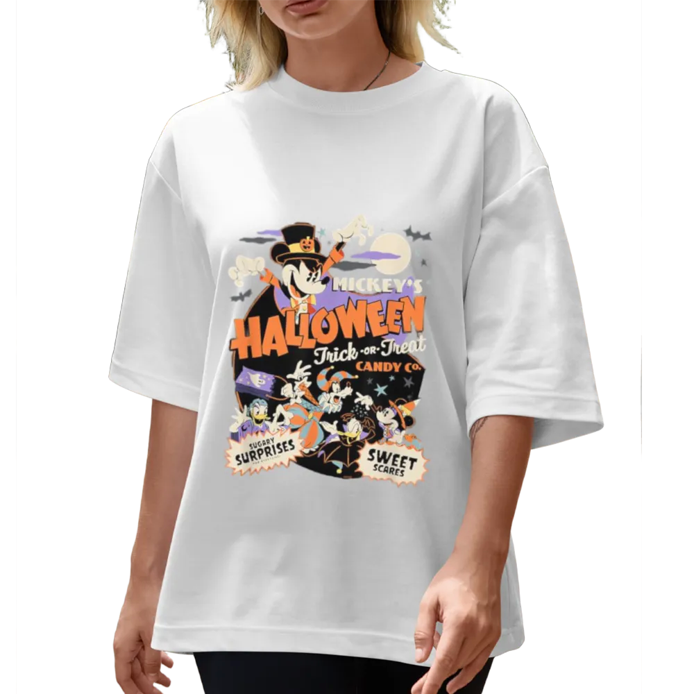 Trendy Mickey Halloween Graphic Tee | Perfect for Spooky Season Vibes