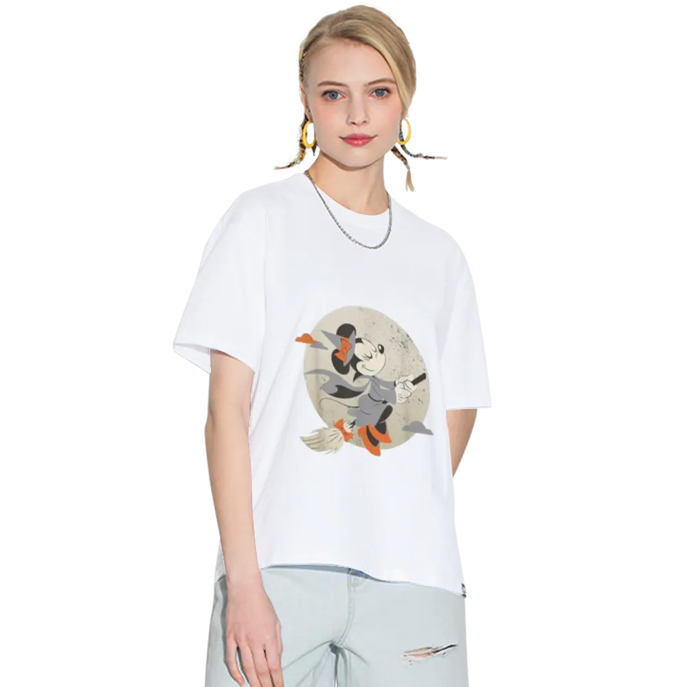 Disney Minnie Mouse Flying Witch Costume Halloween T-Shirt