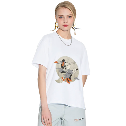 Disney Minnie Mouse Flying Witch Costume Halloween T-Shirt