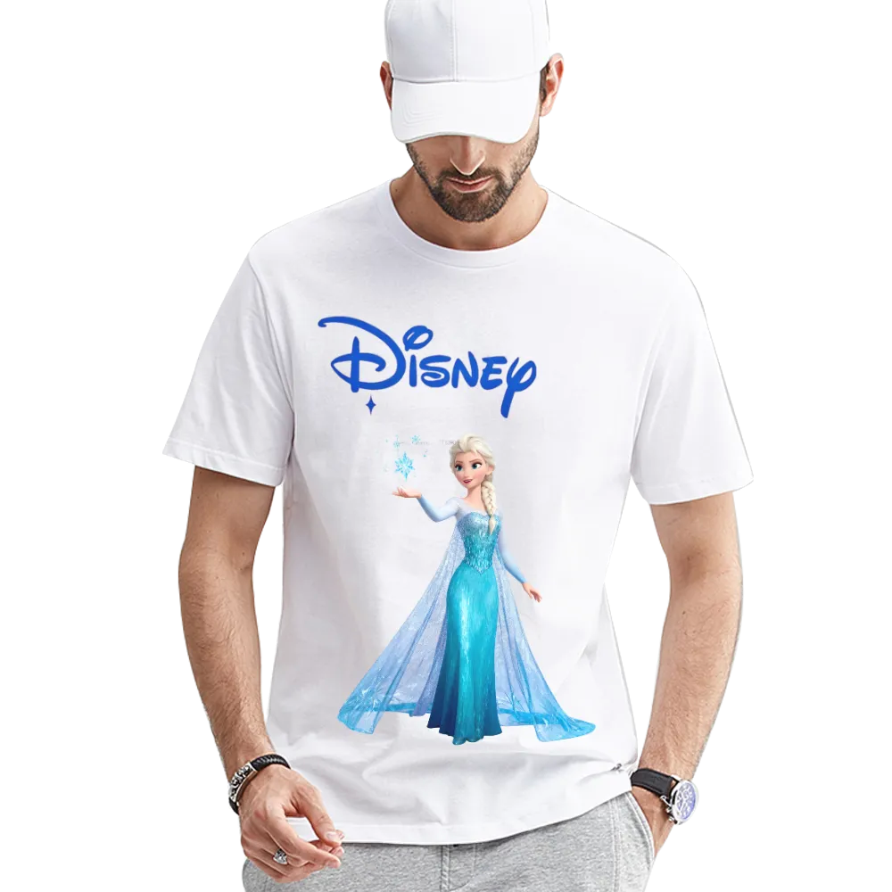 Disney Frozen Elsa Graphic Unisex Black T - Shirt