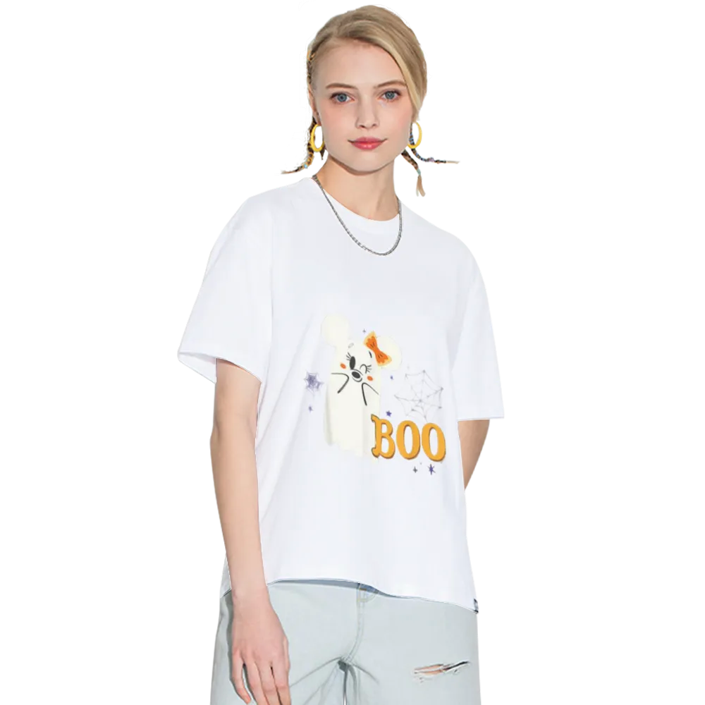 Disney Minnie Mouse Cute Little Ghost Boo Halloween T-Shirt