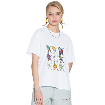 Dabbing Halloween Boys Skeleton Zombie Scary Pumpkin Mummy T-Shirt