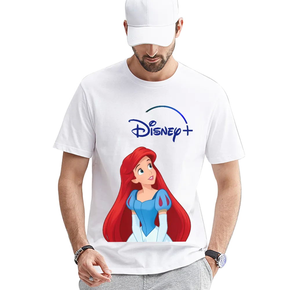 Disney+ The Little Mermaid Ariel Unisex Black T - Shirt