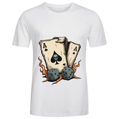 Vintage Ace of Spades & Dice Graphic Tee