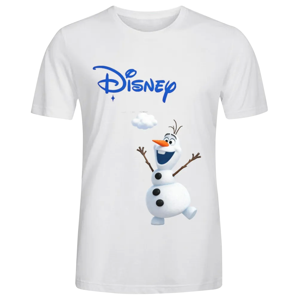 Disney Frozen Olaf Graphic Black Unisex T-Shirt