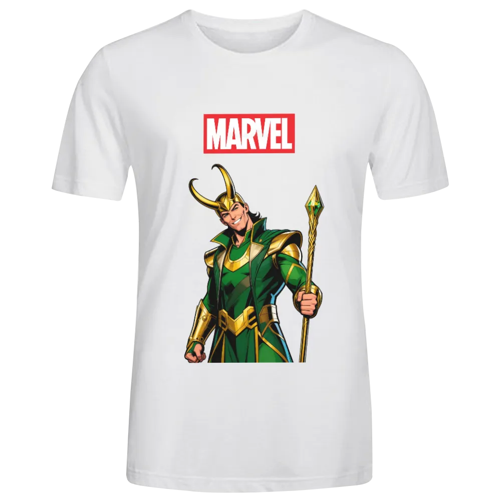 Marvel Loki Graphic T - Shirt - Channel the Mischievous Charm of the God of Mischief!