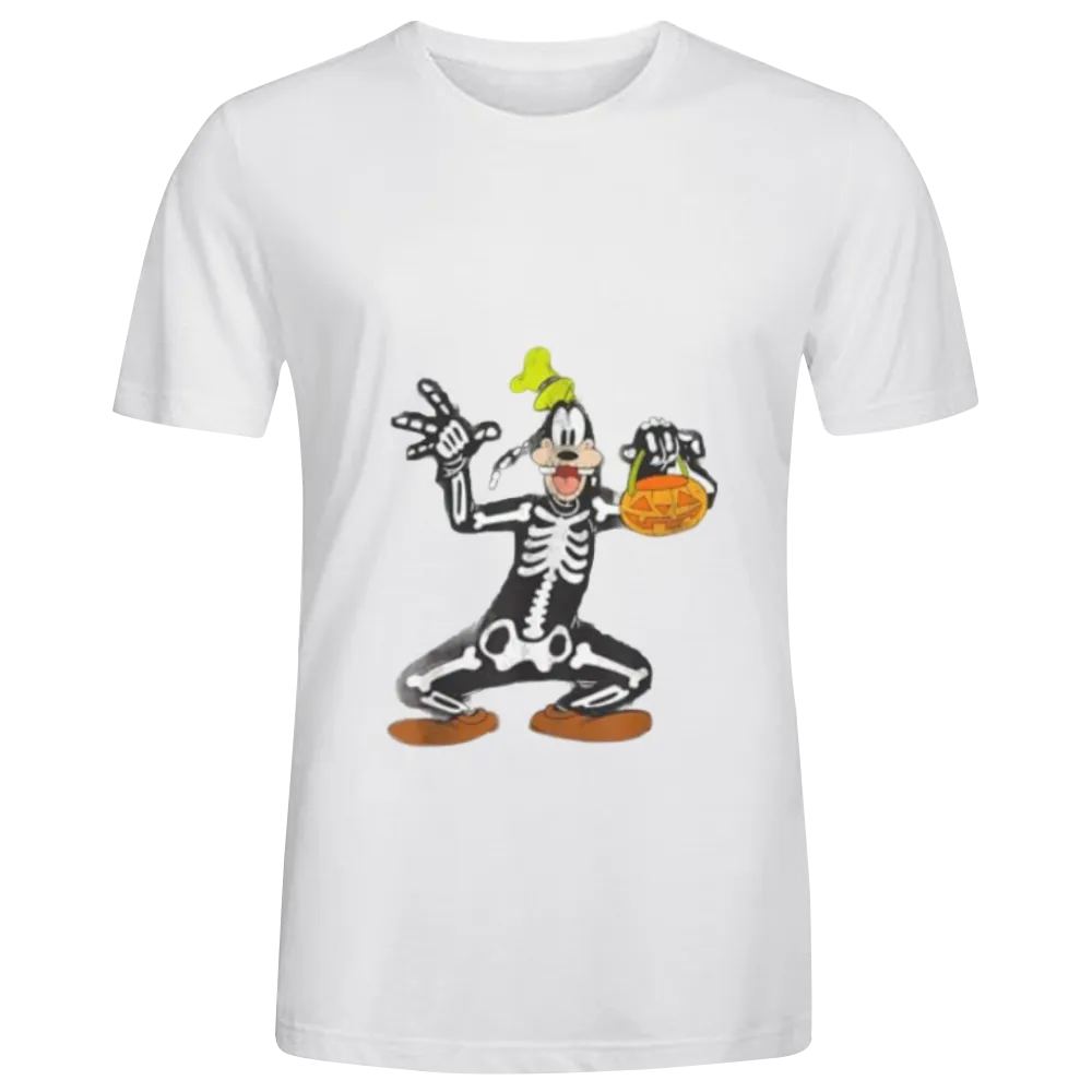 Goofy Skeleton Halloween T-Shirt