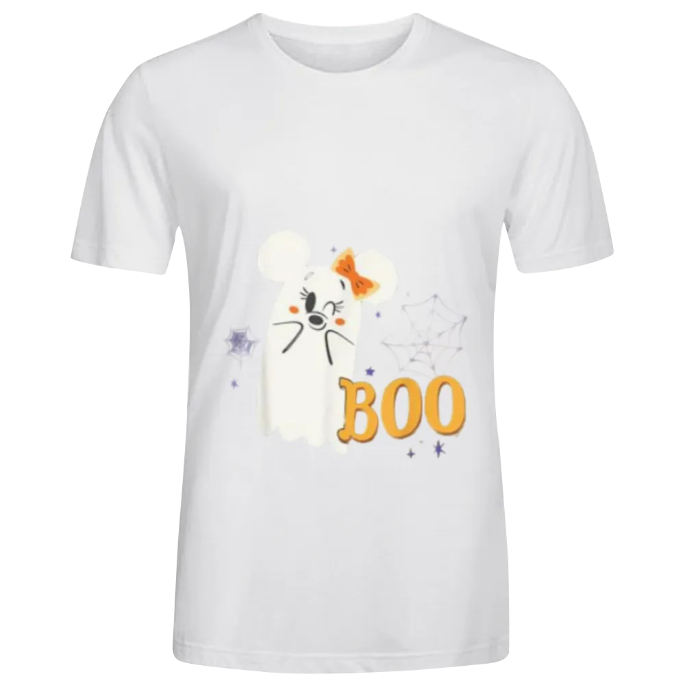 Disney Minnie Mouse Cute Little Ghost Boo Halloween T-Shirt