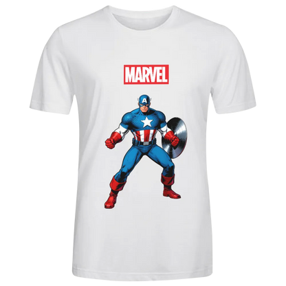 Marvel Captain America Graphic T - Shirt - Embrace the Spirit of Freedom and Justice!