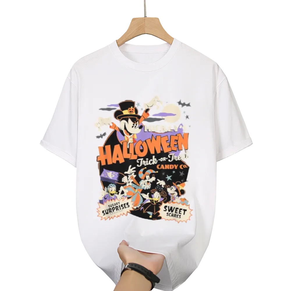 Trendy Mickey Halloween Graphic Tee | Perfect for Spooky Season Vibes