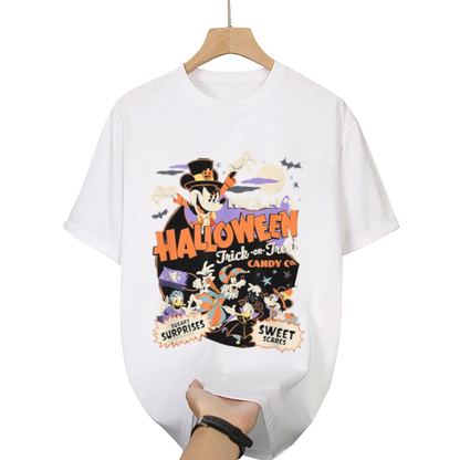 Trendy Mickey Halloween Graphic Tee | Perfect for Spooky Season Vibes