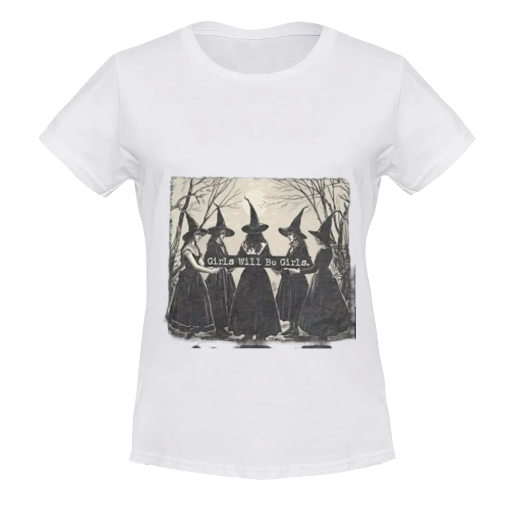 Basic Witch Halloween T Shirt Women Vintage Graphic Coffee Tees Shirt Short Sleeve Casual Funny Halloween Party Shirts