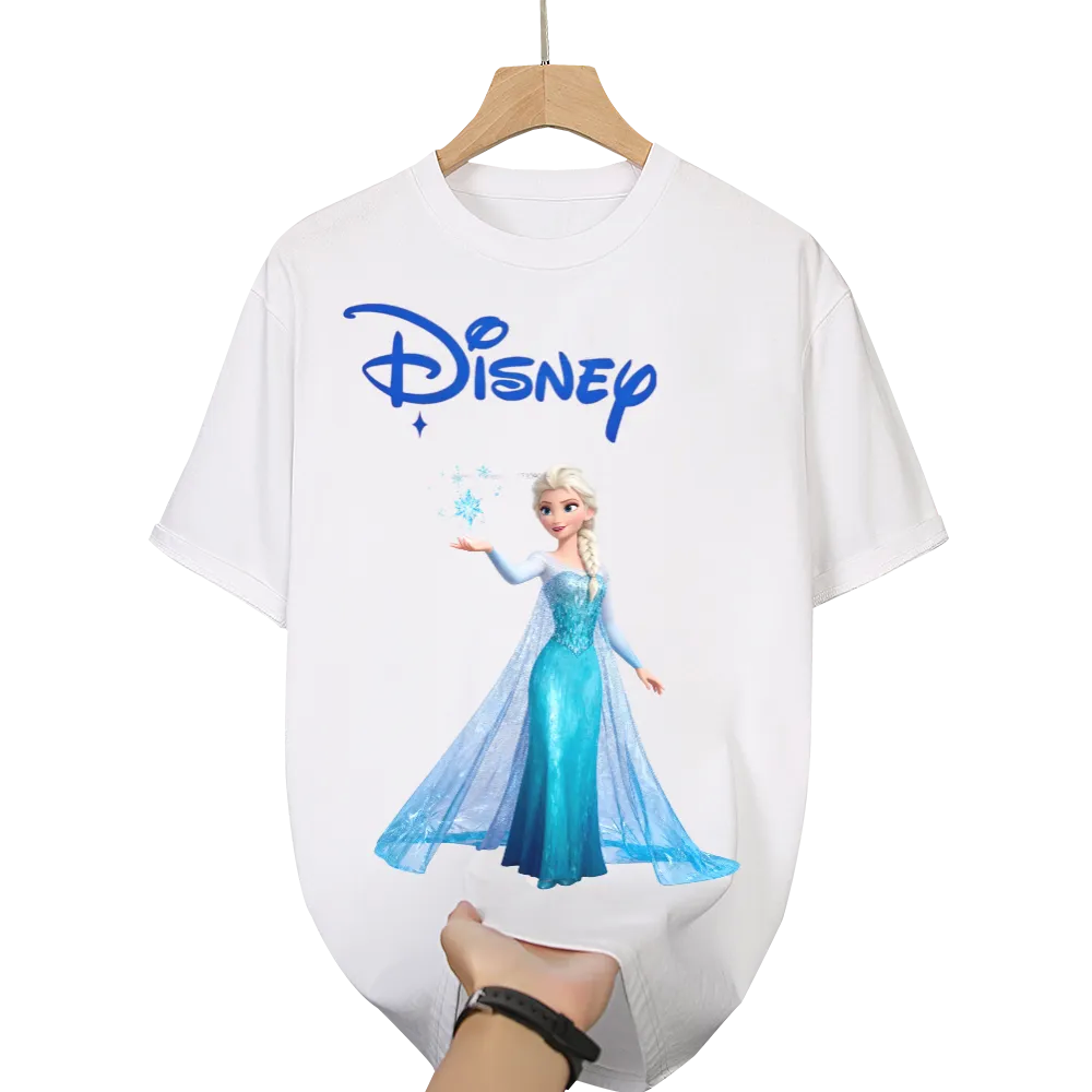 Disney Frozen Elsa Graphic Unisex Black T - Shirt