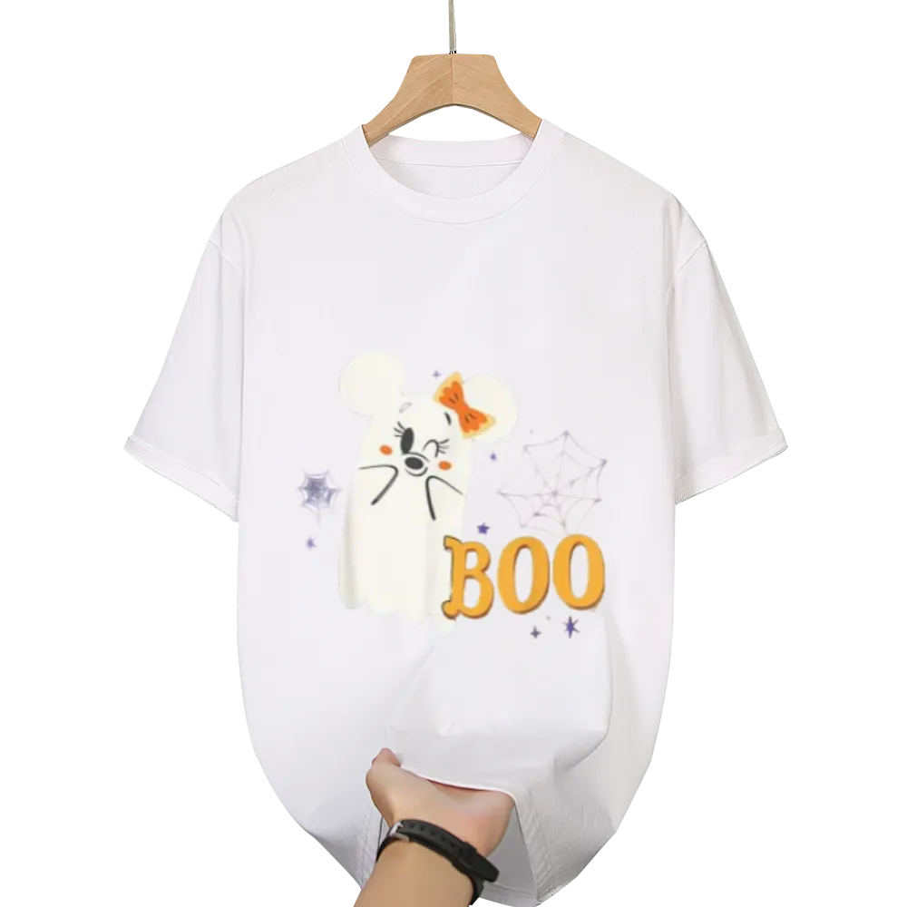 Disney Minnie Mouse Cute Little Ghost Boo Halloween T-Shirt