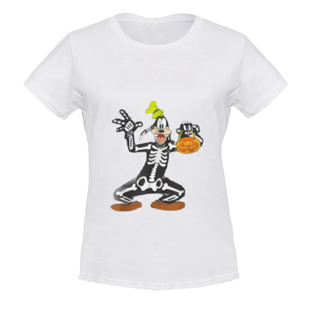 Goofy Skeleton Halloween T-Shirt