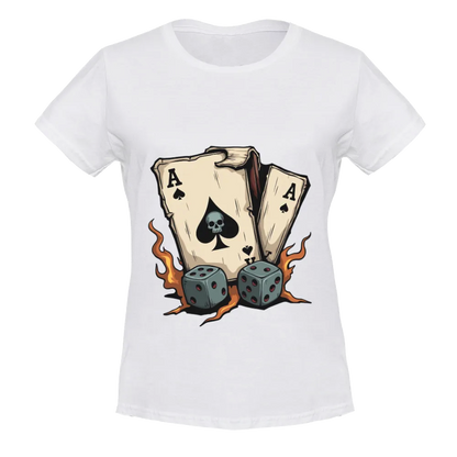Vintage Ace of Spades & Dice Graphic Tee