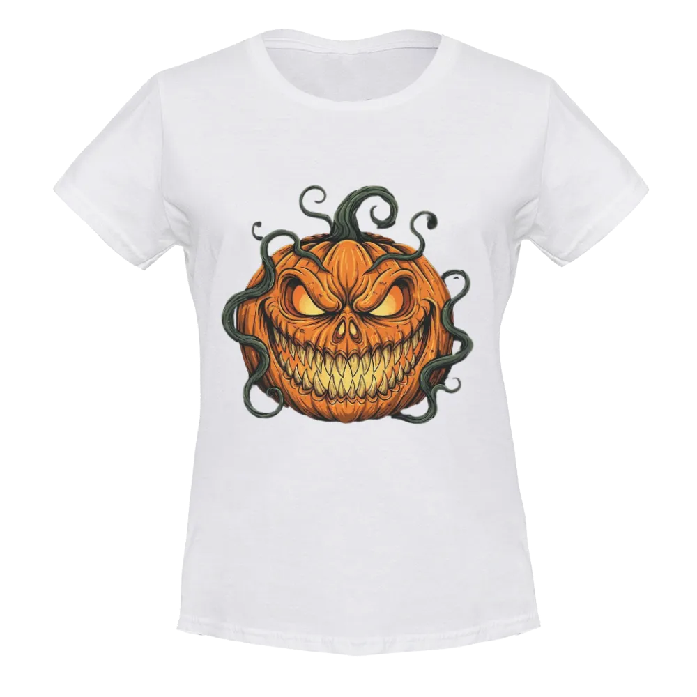 Scary Halloween Pumpkin Graphic Tee