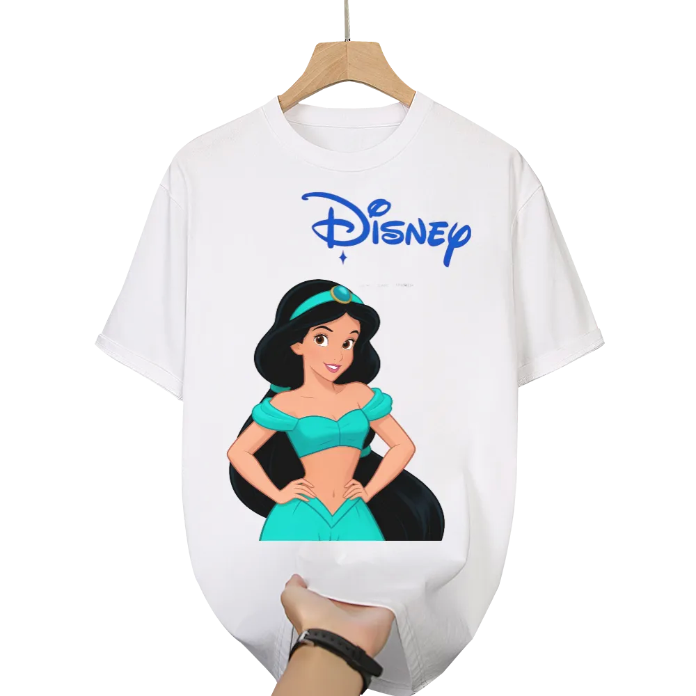 Disney Jasmine Unisex Black T - Shirt