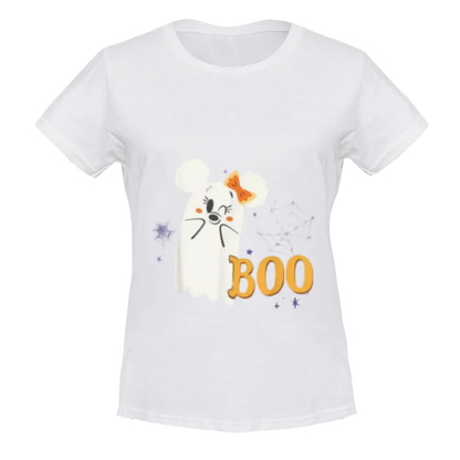 Disney Minnie Mouse Cute Little Ghost Boo Halloween T-Shirt