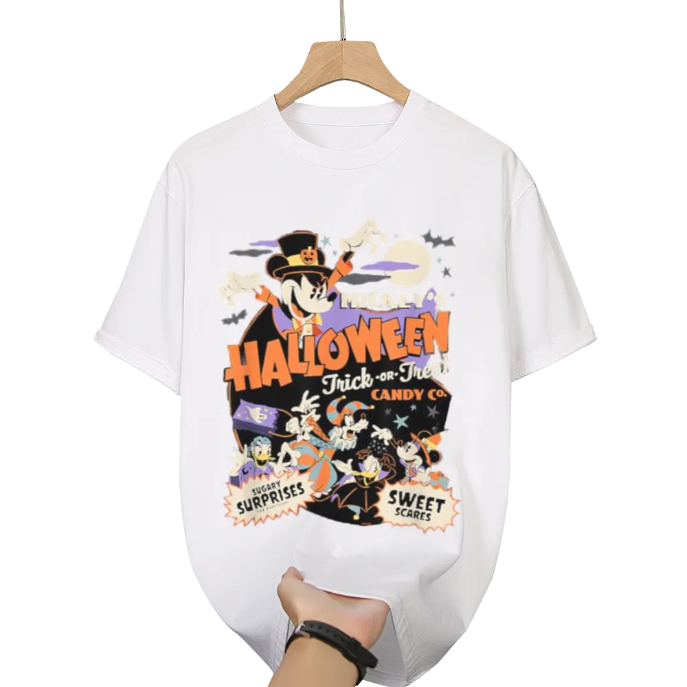 Trendy Mickey Halloween Graphic Tee | Perfect for Spooky Season Vibes