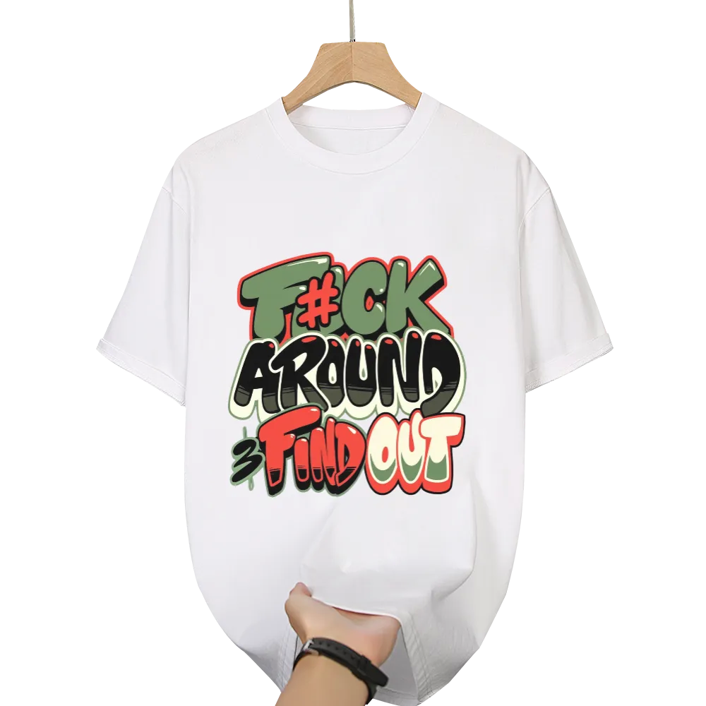 Edgy "F#ck Around & Find Out" Graffiti - Style Graphic Tee