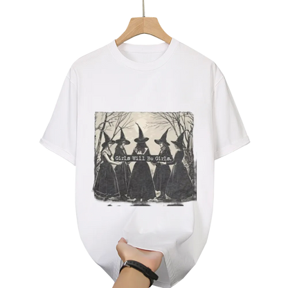 Basic Witch Halloween T Shirt Women Vintage Graphic Coffee Tees Shirt Short Sleeve Casual Funny Halloween Party Shirts