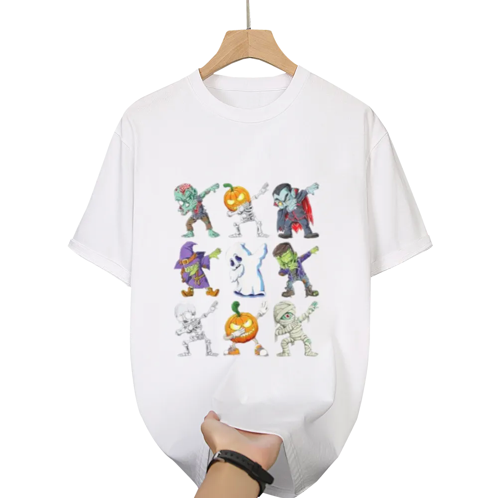 Dabbing Halloween Boys Skeleton Zombie Scary Pumpkin Mummy T-Shirt